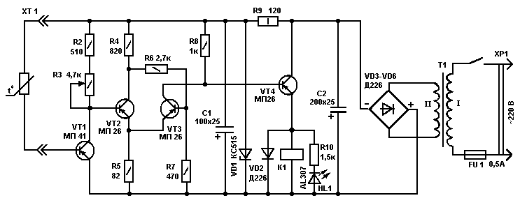 Простой терморегулятор